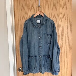 Old Navy Men's Light Blue Denim Chore Jacket